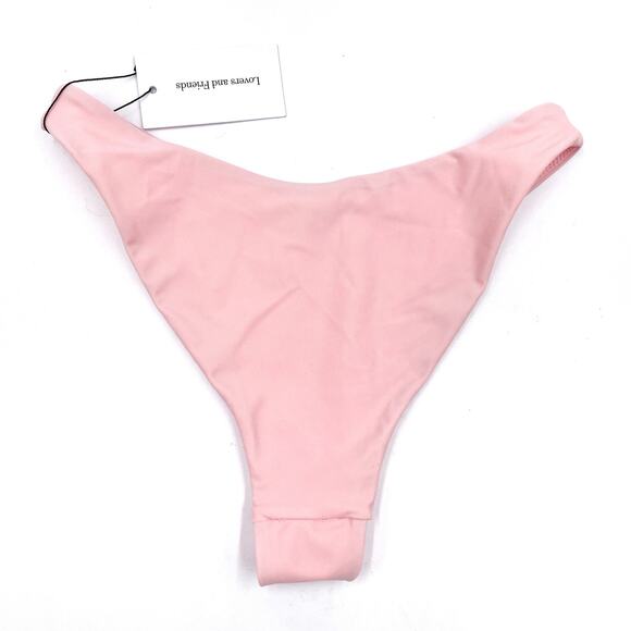 Lovers & Friends Lilibet Bikini‎ Bottom Swimsuit Pink Low Waist Brief Sz S - Picture 8 of 8